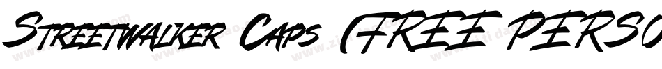 Streetwalker Caps (FREE PERSONAL USE)字体转换